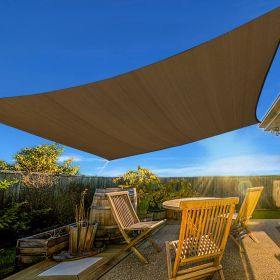 Prohibited From Sale On Amazon XISHAN 13'X20' Light Grey,Dark Grey,Mocha HDPE Sunshade Sail, 160 Grams (Option: 13X20ft-Mocha)