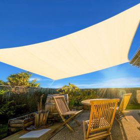 Prohibited From Sale On Amazon XISHAN 16'X16'Dark Grey,Sand,Light Grey,Cream HDPE Sunshade Sail, 160 Grams (Option: 16X16ft-Cream)