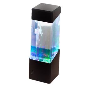 7 Color Aquarium Jellyfish Lamp Fantasy Jellyfish Lamp Relaxing Mood Jellyfish LED Night Light Remote Control Home Decor Gifts (Ships From: CN, Lampshade Color: Only 7color)